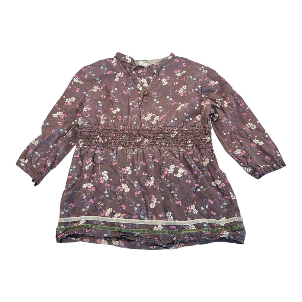 Old Navy‎ 2006 Brown Floral Boho Girls Top